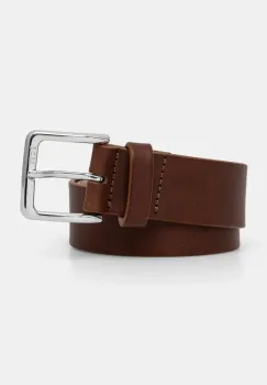 BOSS curea de piele barbati, culoarea maro, 50542192 imagine
