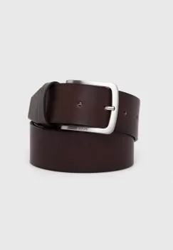 BOSS curea de piele barbati, culoarea negru imagine