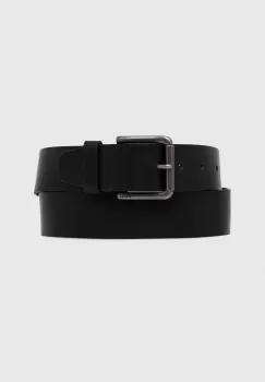 BOSS curea de piele barbati, culoarea negru imagine