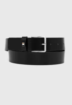 BOSS curea de piele barbati, culoarea negru imagine
