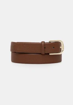 BOSS curea de piele culoarea bej, 50480651 imagine