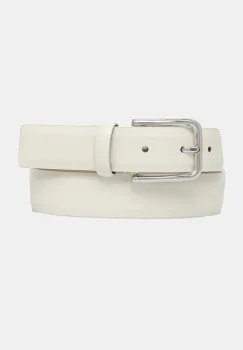 BOSS curea de piele culoarea bej, 50536998 imagine