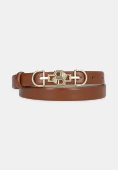 BOSS curea de piele culoarea maro, 50548623 imagine