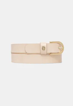 BOSS curea de piele culoarea roz, 50553385 imagine