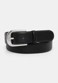 BOSS curea de piele femei, culoarea negru, 50480298 imagine