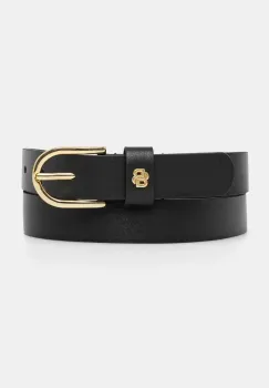 BOSS curea de piele femei, culoarea negru, 50536991 imagine