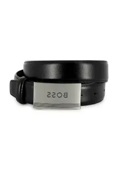 BOSS curea de piele pentru copii culoarea negru, J51741 imagine