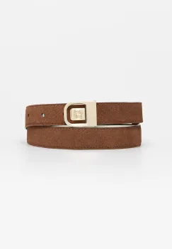 BOSS curea pentru femei, din piele intoarsa B_Icon_Frm_Sr25_sdp imagine