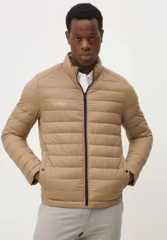 BOSS geaca barbati, culoarea bej, de tranzitie imagine