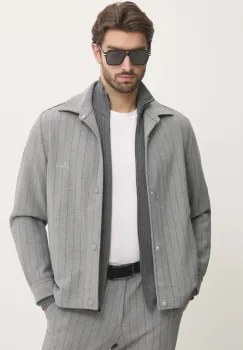 BOSS geaca barbati, culoarea gri, de tranzitie, 50534987 imagine