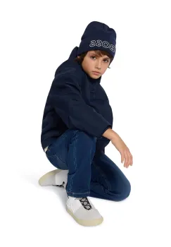 BOSS geaca copii culoarea bleumarin, J52387 imagine