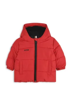 BOSS geaca copii culoarea rosu, J51258 imagine
