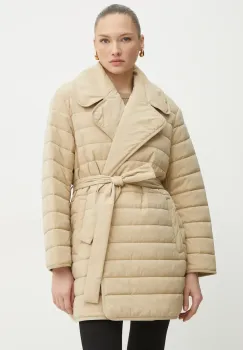 BOSS geaca culoarea bej, de tranzitie, oversize, 50535340 imagine