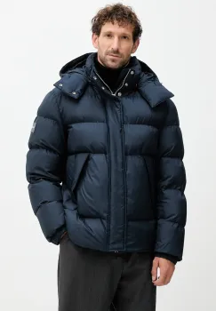 BOSS geaca culoarea bleumarin, de iarna, oversize, 50551599 imagine