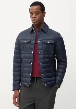 BOSS geaca de puf culoarea bleumarin, de tranzitie, 50540456 imagine