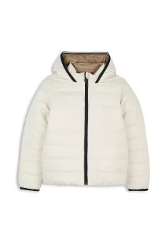 BOSS geaca de puf reversibila pentru copii culoarea bej, J52398 imagine