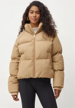 BOSS geaca femei, culoarea bej, de iarna, oversize, 50524026 imagine