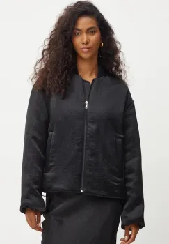 BOSS geaca femei, culoarea negru, de tranzitie, oversize, 50524028 imagine