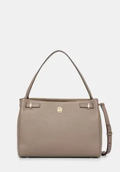 BOSS geanta de piele culoarea maro, 50547714 imagine