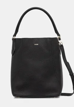 BOSS geanta de piele culoarea negru, 50547744 imagine