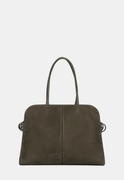 BOSS geanta shopper pentru femei cu imitatie de piele intoarsa Clarice Tote SU imagine