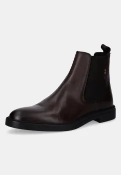 BOSS ghete chelsea de piele 50552527 culoarea maro, Calev imagine