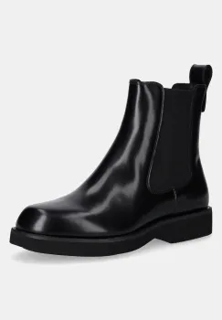 BOSS ghete chelsea de piele 50552775 culoarea negru, cu toc plat, Eleri imagine