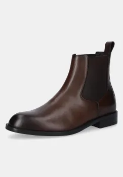 BOSS ghete chelsea de piele Tayil culoarea maro, 50552489 imagine