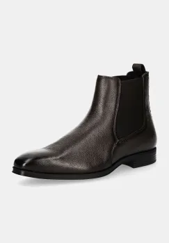 BOSS ghete chelsea de piele Theon barbati, culoarea maro, 50529228 imagine