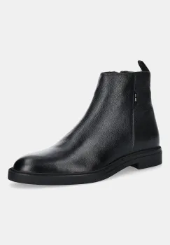 BOSS ghete de piele Calev culoarea negru, 50552525 imagine