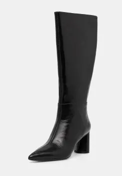 BOSS ghete de piele Gracey culoarea negru, cu toc drept, 50552785 imagine