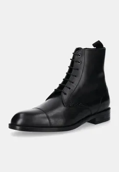 BOSS ghete de piele Tayil barbati, culoarea negru, 50529143 imagine