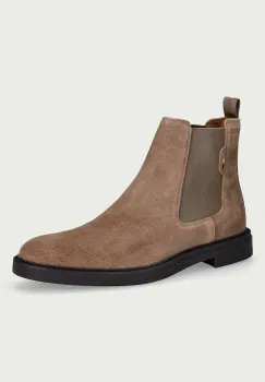 BOSS ghete scurte pentru barbati din piele intoarsa Calev imagine