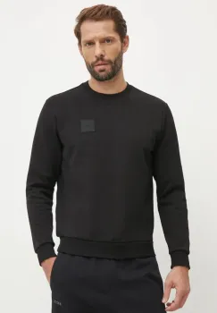 Boss Green bluza barbati, culoarea negru, neted, 50534193 imagine