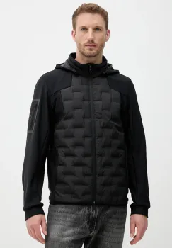 BOSS Green geaca de puf culoarea negru, de tranzitie, 50541045 imagine