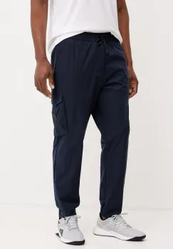 BOSS Green pantaloni de trening culoarea albastru marin, neted imagine