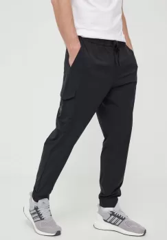 Boss Green pantaloni de trening culoarea negru, neted imagine