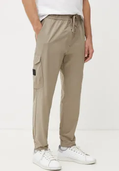 BOSS Green pantaloni de trening culoarea verde, neted imagine