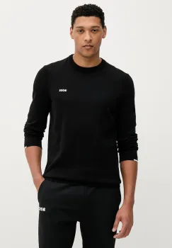 BOSS Green pulover de bumbac culoarea negru, light, 50541940 imagine