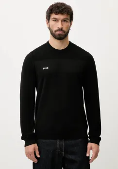 BOSS Green pulover din amestec de lana culoarea negru, light, 50547507 imagine
