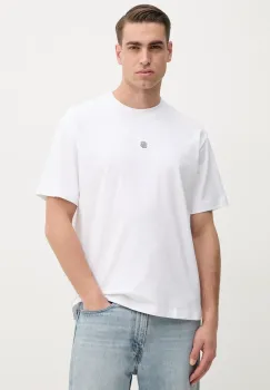 BOSS Green tricou barbati, culoarea alb, neted, 50535409 imagine
