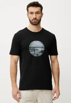 BOSS Green tricou barbati, culoarea negru, cu imprimeu, 50537847 imagine