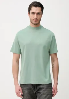 BOSS Green tricou basic barbatesc din bumbac BOSS X PORSCHE imagine