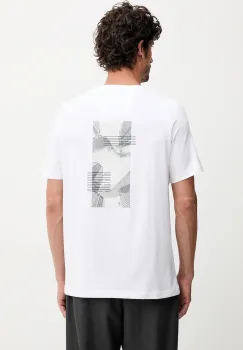 BOSS Green tricou culoarea alb, cu imprimeu, 50548093 imagine