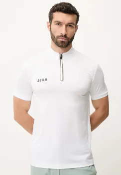 BOSS Green tricou culoarea alb, uni, 50543347 imagine