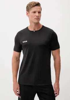 BOSS Green tricou culoarea negru, cu imprimeu, 50543328 imagine