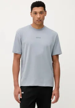 BOSS Green tricou din bumbac culoarea negru, cu imprimeu, 50519368 imagine