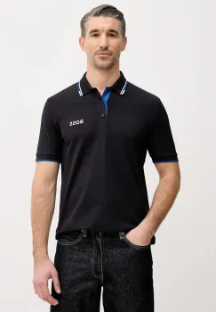 BOSS Green tricou polo culoarea alb, cu imprimeu, 50469102 imagine