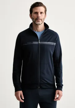BOSS hanorac cu fermoar pentru barbati din bumbac Authentic Jacket Z imagine