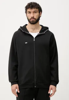 BOSS hanorac cu fermoar si gluga barbatesc Sense Hooded Jacket imagine